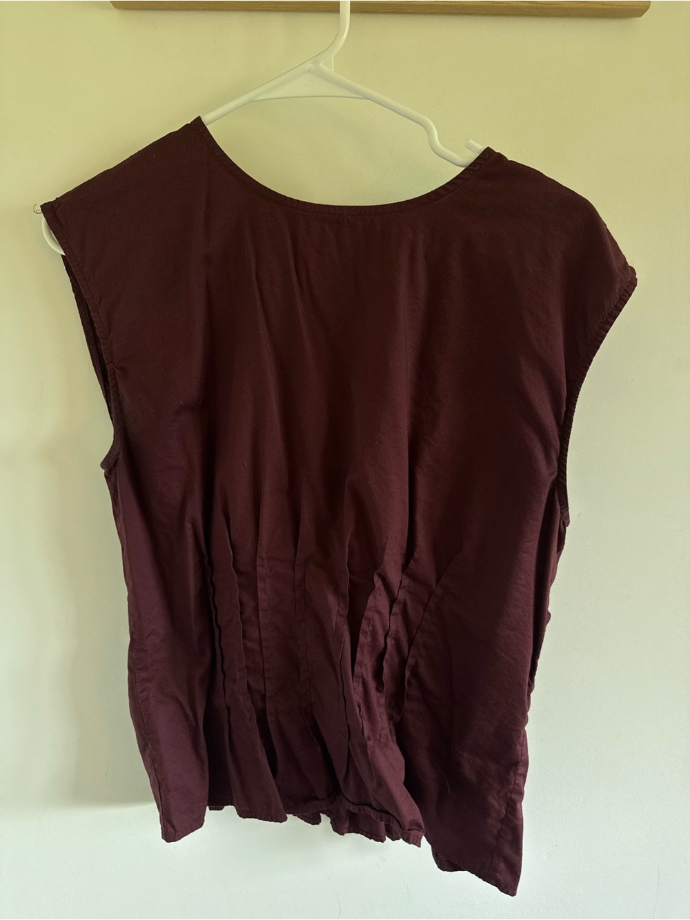 Ann Taylor Sleeveless Tank Top in Burgundy